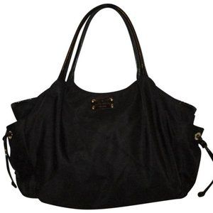 Kate Spade Stevie Diaper Black Nylon & Faux Patent